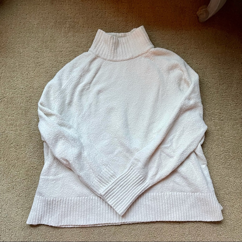 Theory ivory turtleneck sweater